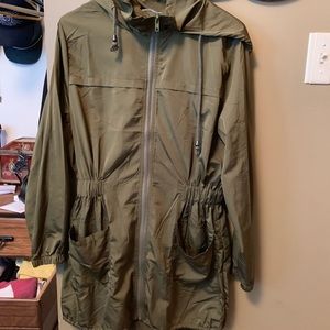 Olive Raincoat